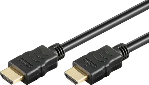 GOOBAY καλώδιο HDMI 80096 με Ethernet, soft, 4K/60Hz, 18 Gbps, 0.5m, μαύρο