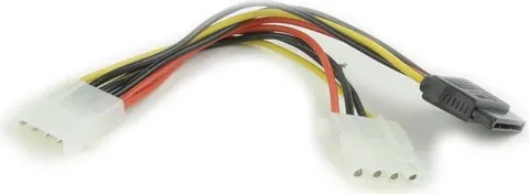 CABLEXPERT καλώδιο τροφοδοσίας Y Molex TO Molex + SATA