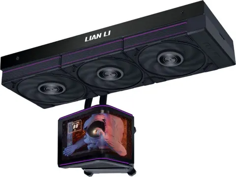 LIAN LI HydroShift II OLED Curved 360P28 - 360mm AIO Water Cooling - 6.67" 2Κ Display - Black