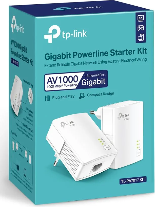 TP-LINK Powerline Starter Kit TL-PA7017, AV1000 Gigabit, Ver. 4.0 — εικόνα 8