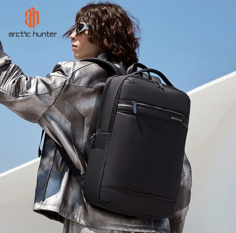 ARCTIC HUNTER τσάντα πλάτης B00872 με θήκη laptop 15.6", 14.5L, μαύρη — εικόνα 2