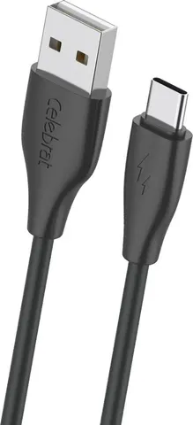 CELEBRAT καλώδιο USB-C σε USB CB-31A, 3A, 480Mbps, 1m, μαύρο