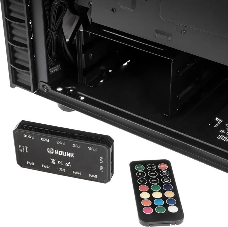 Kolink Observatory Lite RGB Midi-Tower - Tempered Glass - Black — εικόνα 8