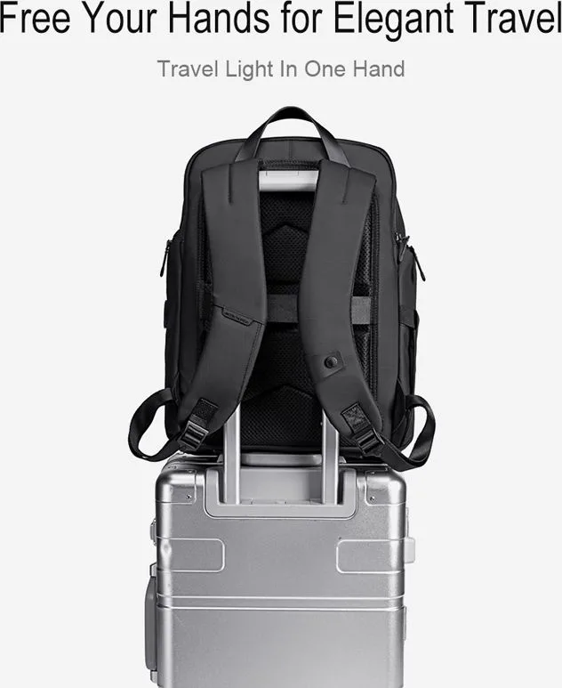 ARCTIC HUNTER τσάντα πλάτης B00558 με θήκη laptop 15.6", 24L, USB, μαύρη — εικόνα 8