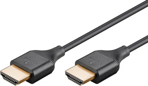 GOOBAY καλώδιο HDMI 75298 με Ethernet, slim, 8K/60Hz, 48 Gbps, 1m, μαύρο