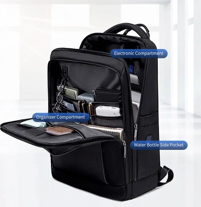 ARCTIC HUNTER τσάντα πλάτης B00550 με θήκη laptop 15.6", 23.5L, μαύρη — εικόνα 2