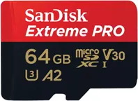 SanDisk Extreme Pro microSDXC 64GB Class 10 U3 V30 A2 UHS-I με αντάπτορα