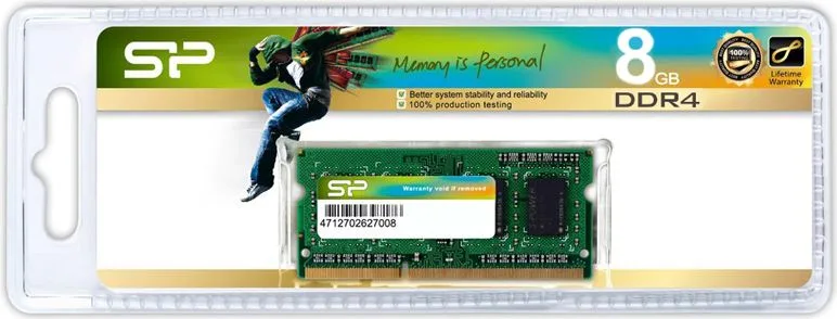 SILICON POWER μνήμη DDR4 Sodimm SP008GBSFU320X02, 8GB, 3200MHz, CL22 — εικόνα 2