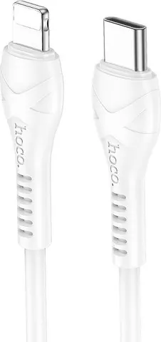HOCO X37 καλώδιο φόρτισης Cool Power PD ΣΕ Lightning, 27W, λευκό