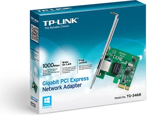TP-LINK PCI Express Network Adapter TG-3468, low profile, Ver. 4.0 — εικόνα 2