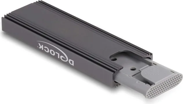 DELOCK θήκη για M.2 NVMe PCIe/SATA SSD 42019, tool free, 10Gbps, μαύρη — εικόνα 4