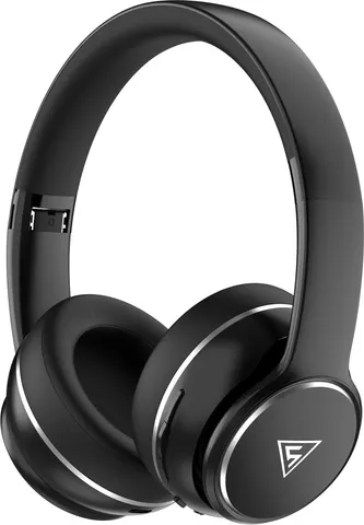 DOQAUS headphones DESIGN 3, ασύρματα & ενσύρματα, Φ40mm, 600mAh, μαύρα