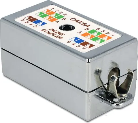 DELOCK κυτίο σύνδεσης καλωδίων δικτύου 86243, Cat 6A LSA, STP, tool-free