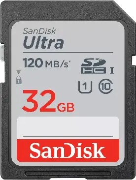 SanDisk Ultra 32GB SDHC Memory Card 120MB/s