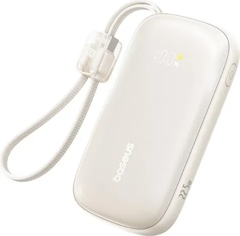 BASEUS Enerfill FC21 QPOW3 Ultra, Powerbank, 20000MAh, με καλώδιο Lightning, 22.5W, με ΨΗΦΙΑΚΗ οθόνη, ΤΙΤΑΝΙΟ