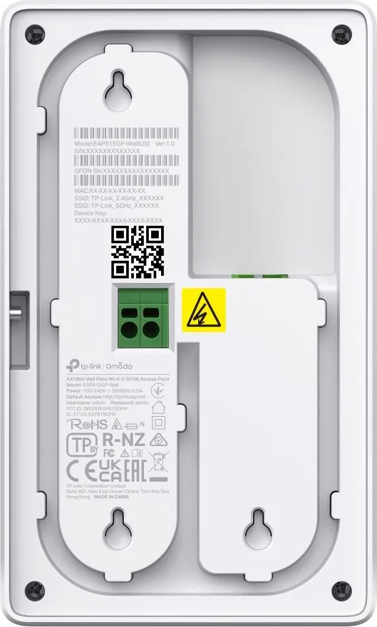 TP-LINK access point EAP615GP-Wall, WiFi 6, 1800Mbps AX1800, Mesh, GPON, V1.0 — εικόνα 4