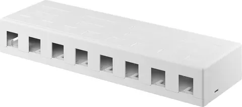 GOOBAY Keystone κυτίο 79426 για 8x θύρες δικτύου, λευκό