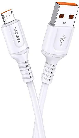 KAKUSIGA καλώδιο micro USB σε USB KSC-805, 2.4A, 480Mbps, 1m, λευκό — εικόνα 3