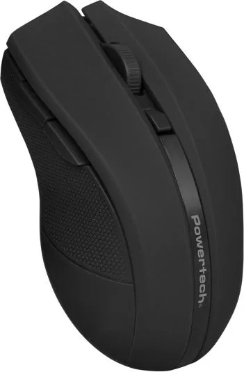 POWERTECH ασύρματο ποντίκι PT-1166, USB δέκτης, 1600DPI, μαύρο — εικόνα 2