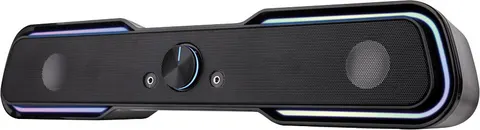 POWERTECH gaming soundbar PT-974, 10W RMS, Bluetooth, 3.5mm, RGB, μαύρο