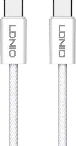 LDNIO καλώδιο USB-C LC901C, 65W PD, 480Mbps, 1m, λευκό