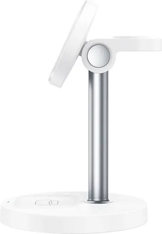 XO CX038 Desktop Holder 15W ΑΣΥΡΜΑΤΟΣ φορτιστής 3-IN-1, ΛΕΥΚΟΣ