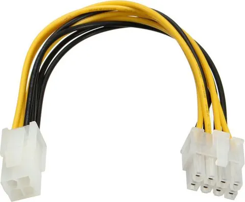 POWERTECH καλώδιο για MB 4pin θηλυκό σε 8pin αρσενικό CAB-W007, 20cm