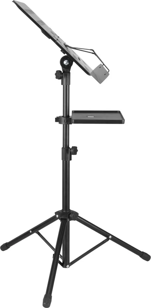 BRATECK αναλόγιο μουσικής MSS01-8, 75~150cm ύψος, με ράφι, μαύρο — εικόνα 4