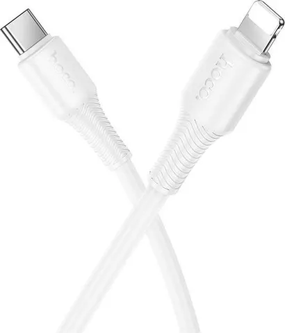 HOCO X120 Beneficio καλώδιο PD TO Lightning, 1m, 27W, λευκό