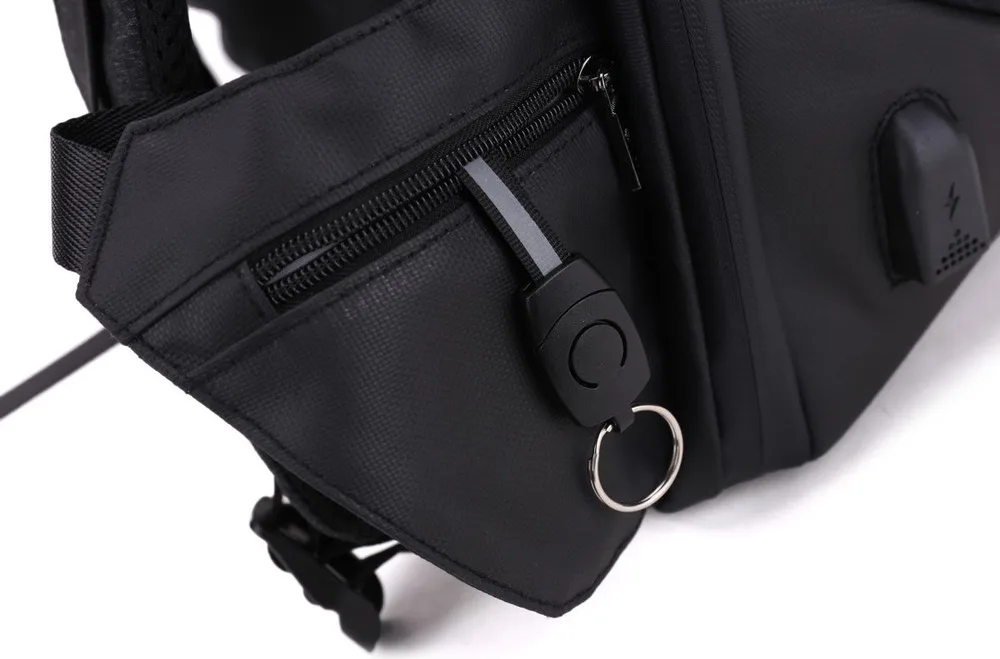 ARCTIC HUNTER τσάντα πλάτης B00208 με θήκη laptop 15.6", λουκέτο TSA, 24L, γκρι — εικόνα 9