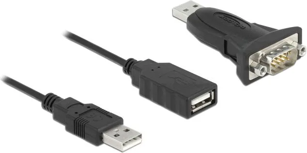 DELOCK αντάπτορας USB σε RS-232 DB9 61506 με καλώδιο USB, 0.8m, μαύρο — εικόνα 2