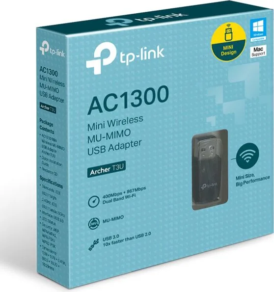 TP-LINK ασύρματος USB αντάπτορας δικτύου Archer T3U, 1300Mbps, Ver. 1.0 — εικόνα 3