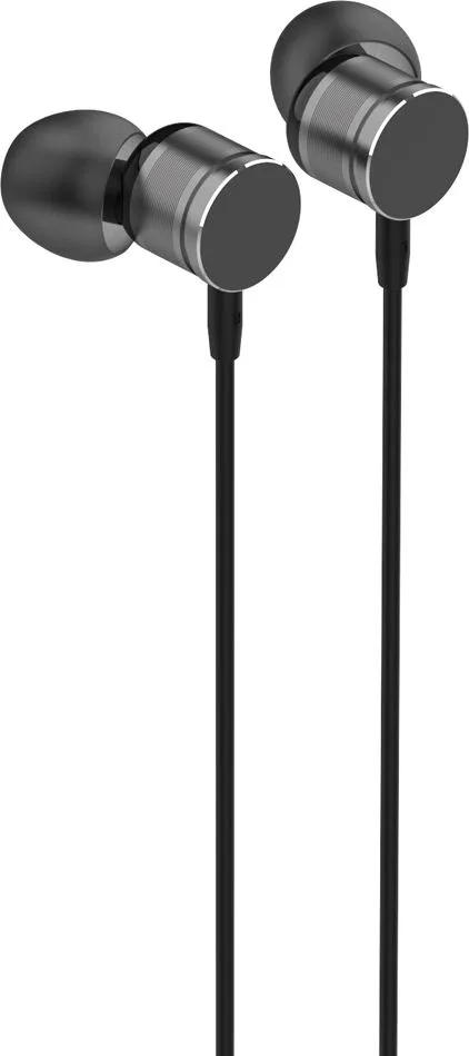 LDNIO earphones με μικρόφωνο HP04, 3.5mm σύνδεση, Φ10mm, 1.2m, γκρι — εικόνα 2