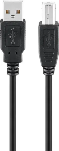 GOOBAY καλώδιο USB 2.0 σε USB Type B 93596, 1.8m, μαύρο