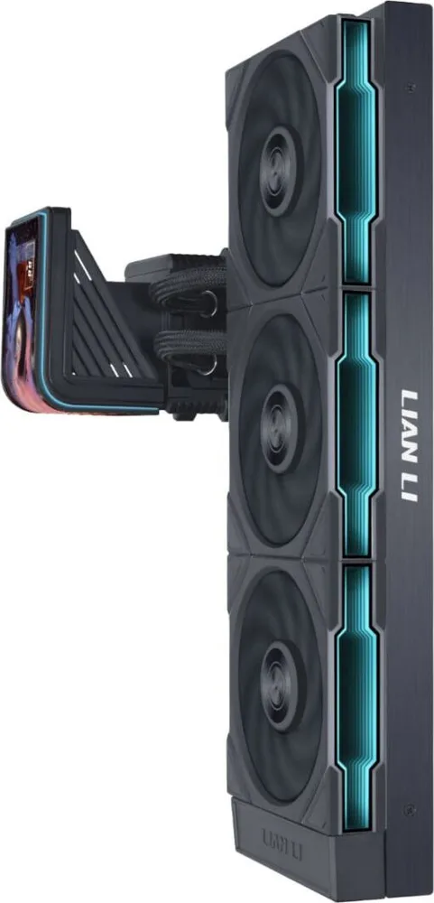 LIAN LI HydroShift II OLED Curved 360TL - 360mm AIO Water Cooling - 6.67" 2Κ Display - Black — εικόνα 2