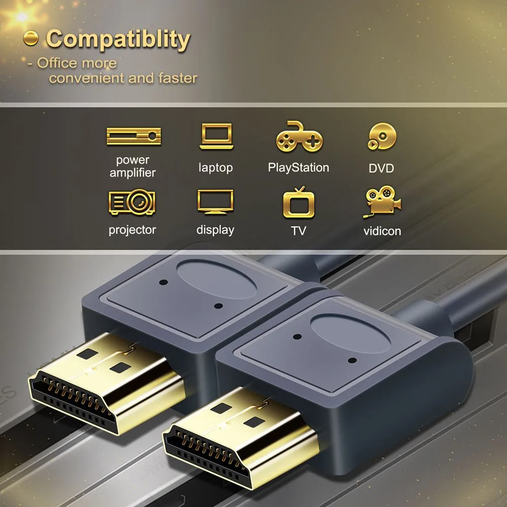 CABLETIME καλώδιο HDMI AV540-USHEAAG με Ethernet, slim, 4K/60Hz, 18 Gbps, 1m, μπλε — εικόνα 5