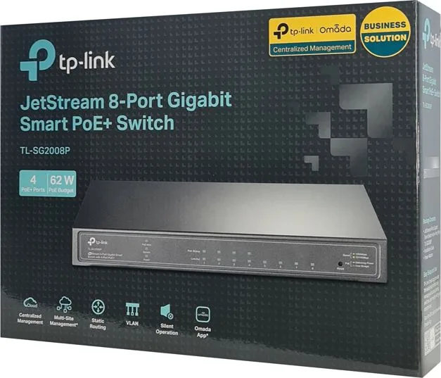 TP-LINK JetStream switch TL-SG2008P, 8-Port Gigabit, 4x PoE+, Ver. 3.0 — εικόνα 4