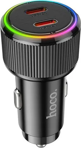 HOCO NZ14B φορτιστής ΑΥΤΟΚΙΝΗΤΟΥ, Guerrero PD50W , 2 ΘΥΡΕΣ , ΜΑΥΡΟΣ