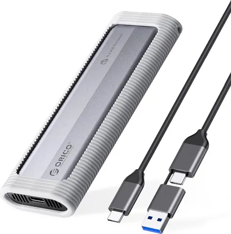 ORICO θήκη για M.2 NVME/NGFF SSD AXM2S-G2, 10Gbps, tool free, γκρι