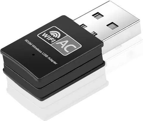 POWERTECH ασύρματος USB αντάπτορας δικτύου PT-1041, 600Mbps, 2.4/5GHz