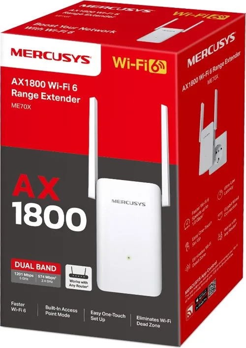 MERCUSYS range extender ME70X, Wi-Fi 6, 1800Mbps AX1800, Ver. 1.0 — εικόνα 8