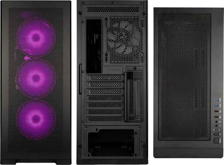 Kolink Unity Meshbay ARGB Midi ATX Tower Case - 400mm clearance (4 pre-installed fans & controller) — εικόνα 7