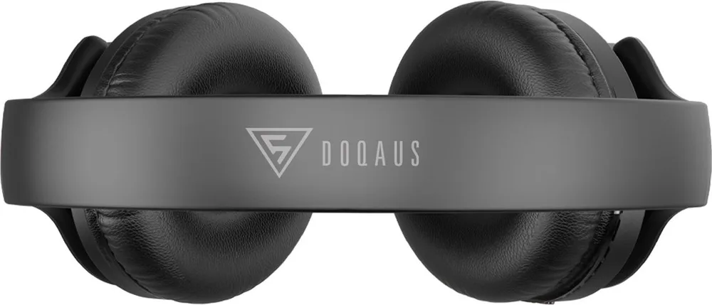 DOQAUS headphones DESIGN 1, ασύρματα & ενσύρματα, Φ40mm, 600mAh, μαύρα — εικόνα 2