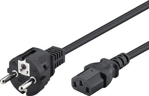 POWERTECH καλώδιο τροφοδοσίας CAB-P006, 3x 1mm², cooper, 1.5m, μαύρο