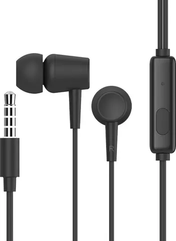 CELEBRAT earphones με μικρόφωνο G13, 3.5mm σύνδεση, Φ10mm, 1.2m, μαύρο