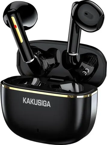 KAKUSIGA earphones με θήκη φόρτισης KSC-1482, True Wireless, 15mm, 35/300mAh, μαύρα