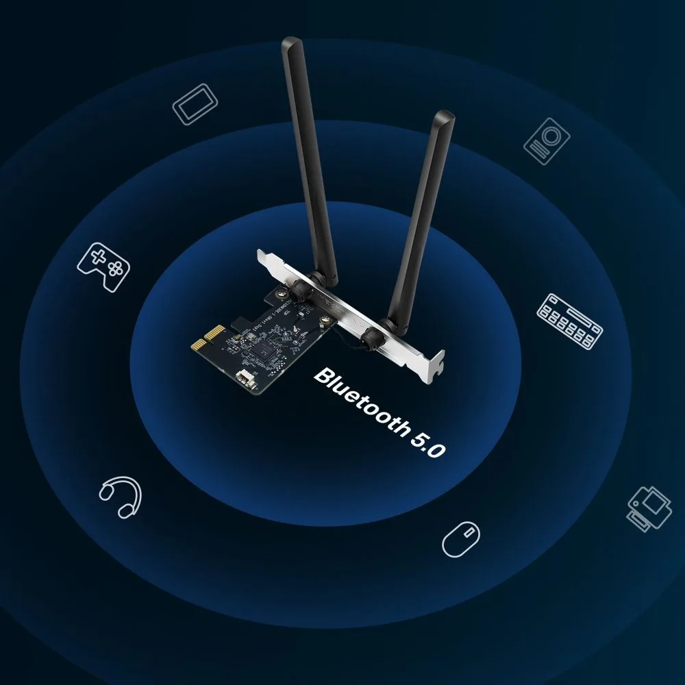 MERCUSYS κάρτα δικτύου WiFi & Bluetooth MA30E, AC1200, PCIe, Ver 1.0 — εικόνα 5