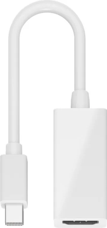 GOOBAY καλώδιο mini DisplayPort σε HDMI θηλυκό 51729, 0.15m, λευκό — εικόνα 2