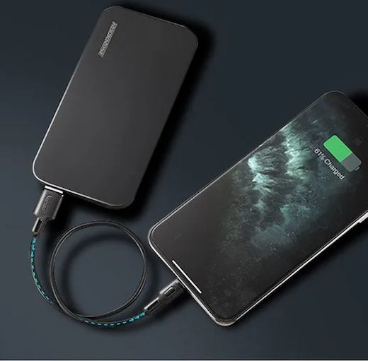 ROCKROSE καλώδιο USB σε Micro USB Beta AM Mini, 2.4A, 30cm, μαύρο — εικόνα 3