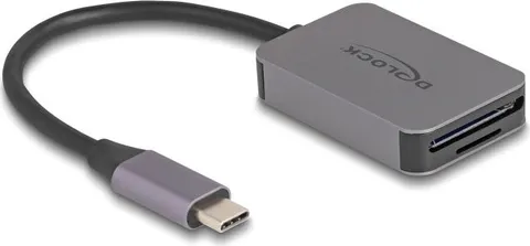 DELOCK card reader 91009 για SD & micro SD, USB-C, 5 Gbps, γκρι